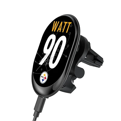 Keyscaper T.J. Watt Pittsburgh Steelers Wireless Magnetic Car Charger