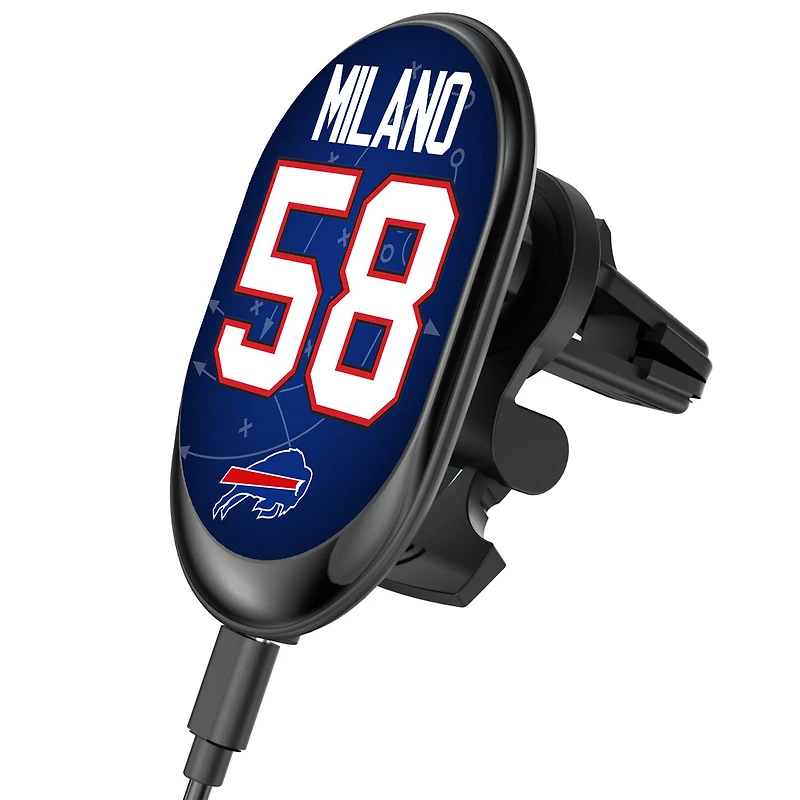 Keyscaper Matt Milano Buffalo Bills Wireless Magnetic Car Charger