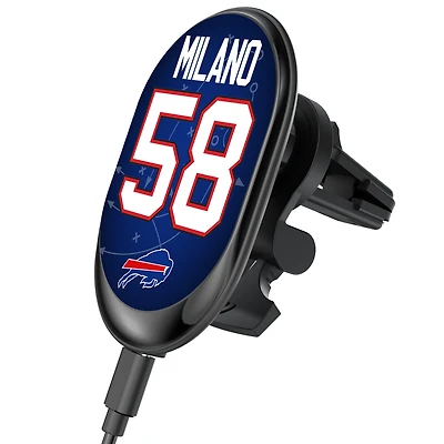 Keyscaper Matt Milano Buffalo Bills Wireless Magnetic Car Charger