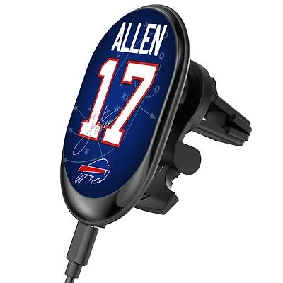 Keyscaper Josh Allen Buffalo Bills Wireless Magnetic Car Charger