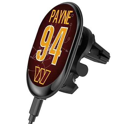 Keyscaper Daron Payne Washington Commanders Wireless Magnetic Car Charger