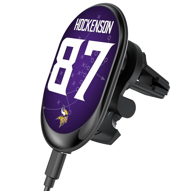 Keyscaper T.J. Hockenson Minnesota Vikings Wireless Magnetic Car Charger