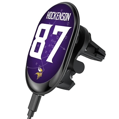 Keyscaper T.J. Hockenson Minnesota Vikings Wireless Magnetic Car Charger