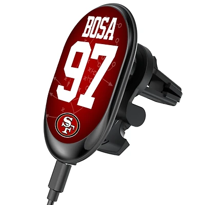 Keyscaper Nick Bosa San Francisco 49ers Wireless Magnetic Car Charger
