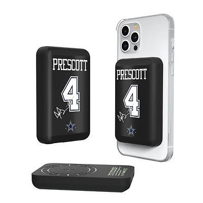 Keyscaper Dak Prescott Dallas Cowboys 5000mAh Wireless Magnetic Power Bank