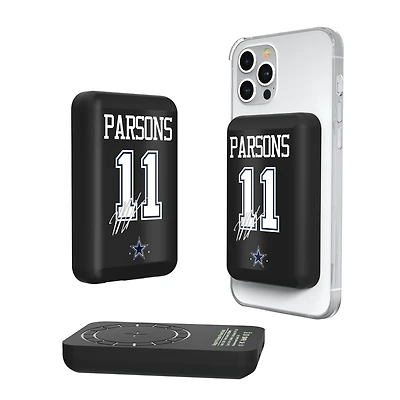 Keyscaper Micah Parsons Dallas Cowboys 5000mAh Wireless Magnetic Power Bank