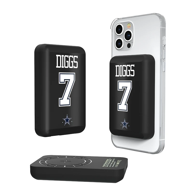 Keyscaper Trevon Diggs Dallas Cowboys 5000mAh Wireless Magnetic Power Bank