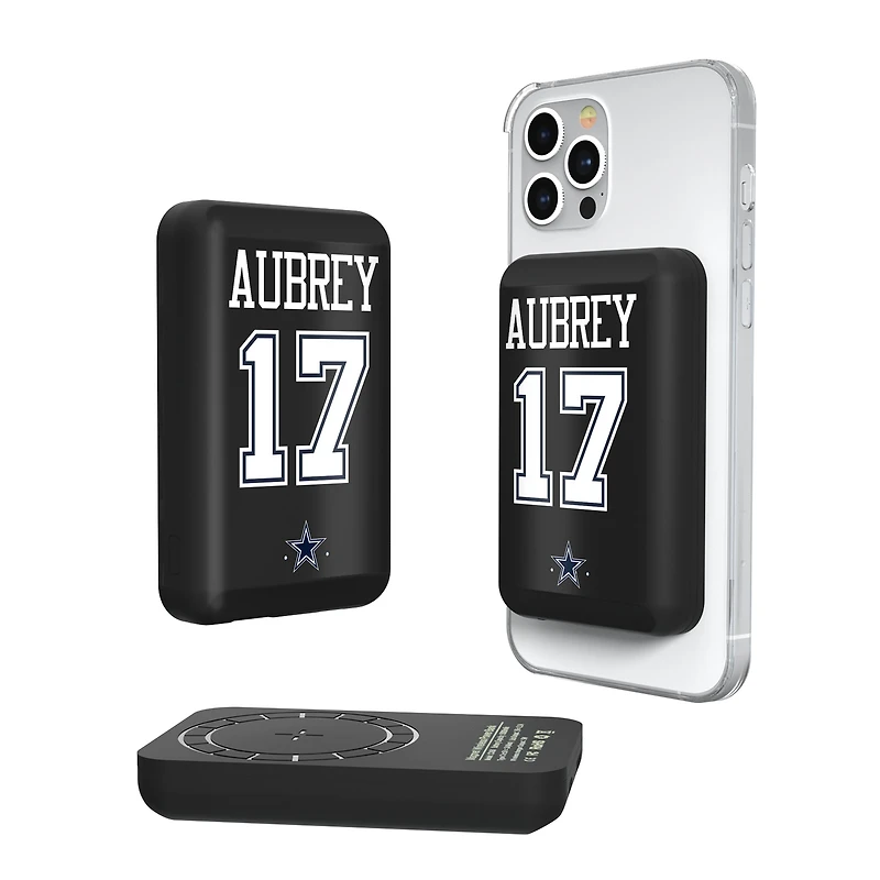 Keyscaper Brandon Aubrey Dallas Cowboys 5000mAh Wireless Magnetic Power Bank