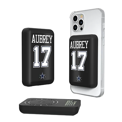 Keyscaper Brandon Aubrey Dallas Cowboys 5000mAh Wireless Magnetic Power Bank