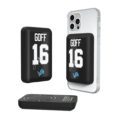 Keyscaper Jared Goff Detroit Lions 5000mAh Wireless Magnetic Power Bank