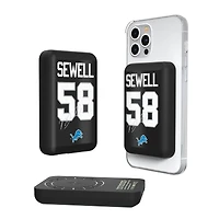 Keyscaper Penei Sewell Detroit Lions 5000mAh Wireless Magnetic Power Bank