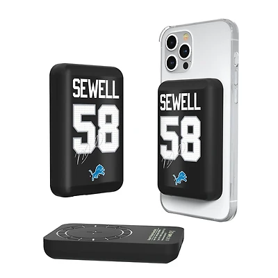 Keyscaper Penei Sewell Detroit Lions 5000mAh Wireless Magnetic Power Bank