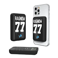 Keyscaper Frank Ragnow Detroit Lions 5000mAh Wireless Magnetic Power Bank
