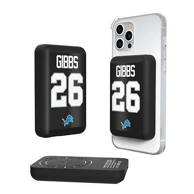 Keyscaper Jahmyr Gibbs Detroit Lions 5000mAh Wireless Magnetic Power Bank
