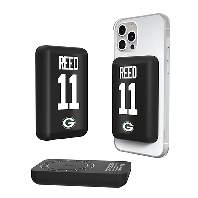 Keyscaper Jayden Reed Green Bay Packers 5000mAh Wireless Magnetic Power Bank