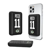 Keyscaper Jayden Reed Green Bay Packers 5000mAh Wireless Magnetic Power Bank