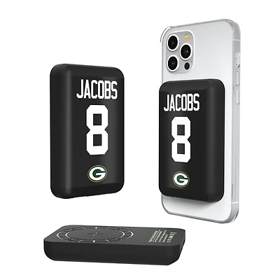 Keyscaper Josh Jacobs Green Bay Packers 5000mAh Wireless Magnetic Power Bank