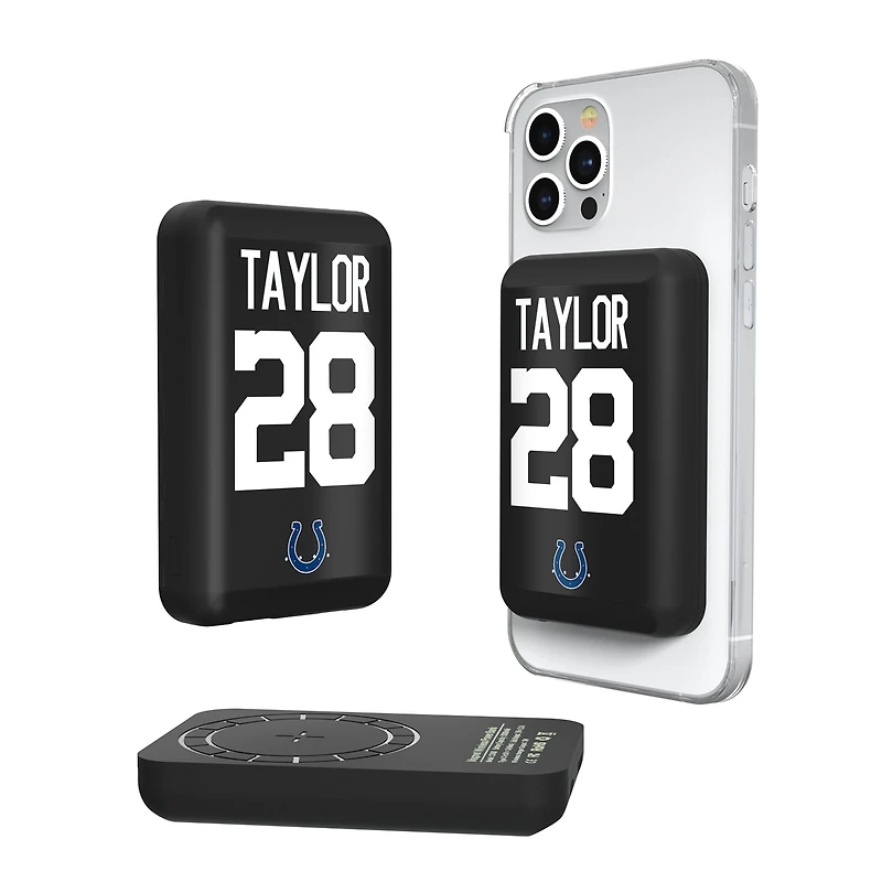 Keyscaper Jonathan Taylor Indianapolis Colts 5000mAh Wireless Magnetic Power Bank