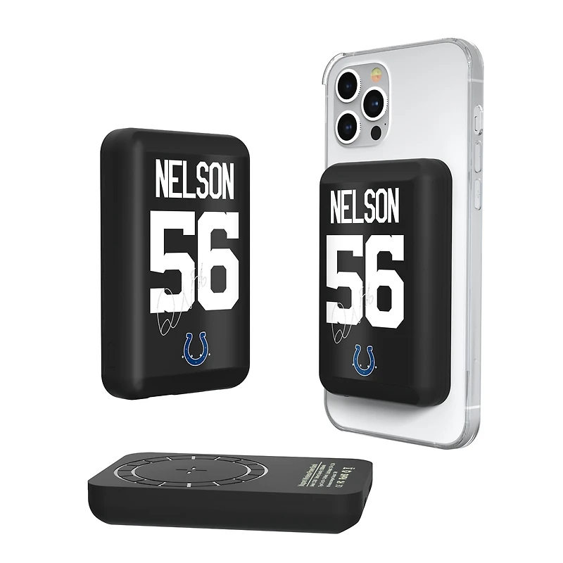 Keyscaper Quenton Nelson Indianapolis Colts 5000mAh Wireless Magnetic Power Bank