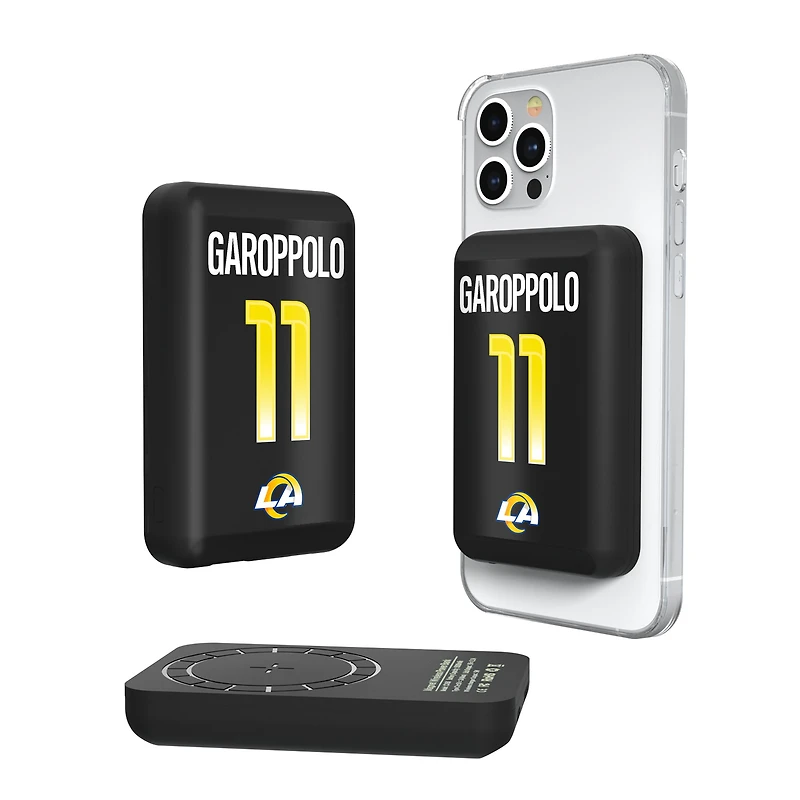 Keyscaper Jimmy Garoppolo Los Angeles Rams 5000mAh Wireless Magnetic Power Bank