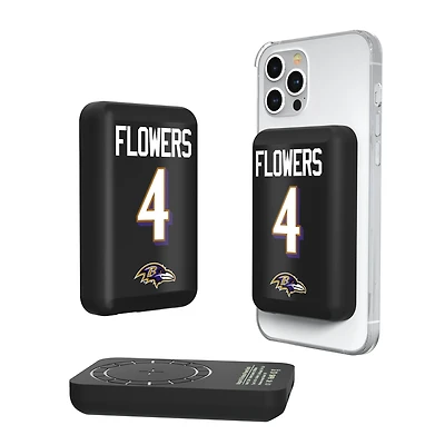 Keyscaper Zay Flowers Baltimore Ravens 5000mAh Wireless Magnetic Power Bank