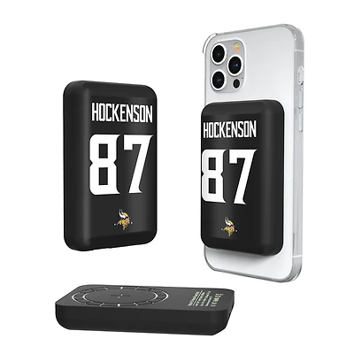 Keyscaper T.J. Hockenson Minnesota Vikings 5000mAh Wireless Magnetic Power Bank