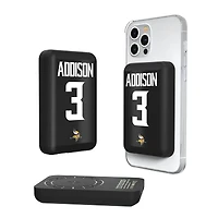 Keyscaper Jordan Addison Minnesota Vikings 5000mAh Wireless Magnetic Power Bank