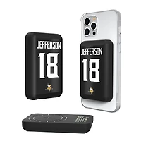 Keyscaper Justin Jefferson Minnesota Vikings 5000mAh Wireless Magnetic Power Bank