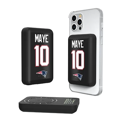 Keyscaper Drake Maye New England Patriots 5000mAh Wireless Magnetic Power Bank