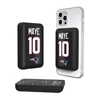 Keyscaper Drake Maye New England Patriots 5000mAh Wireless Magnetic Power Bank