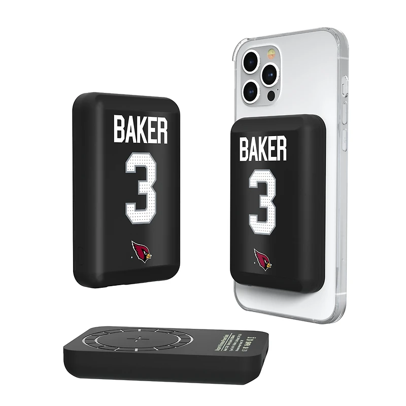 Keyscaper Budda Baker Arizona Cardinals 5000mAh Wireless Magnetic Power Bank