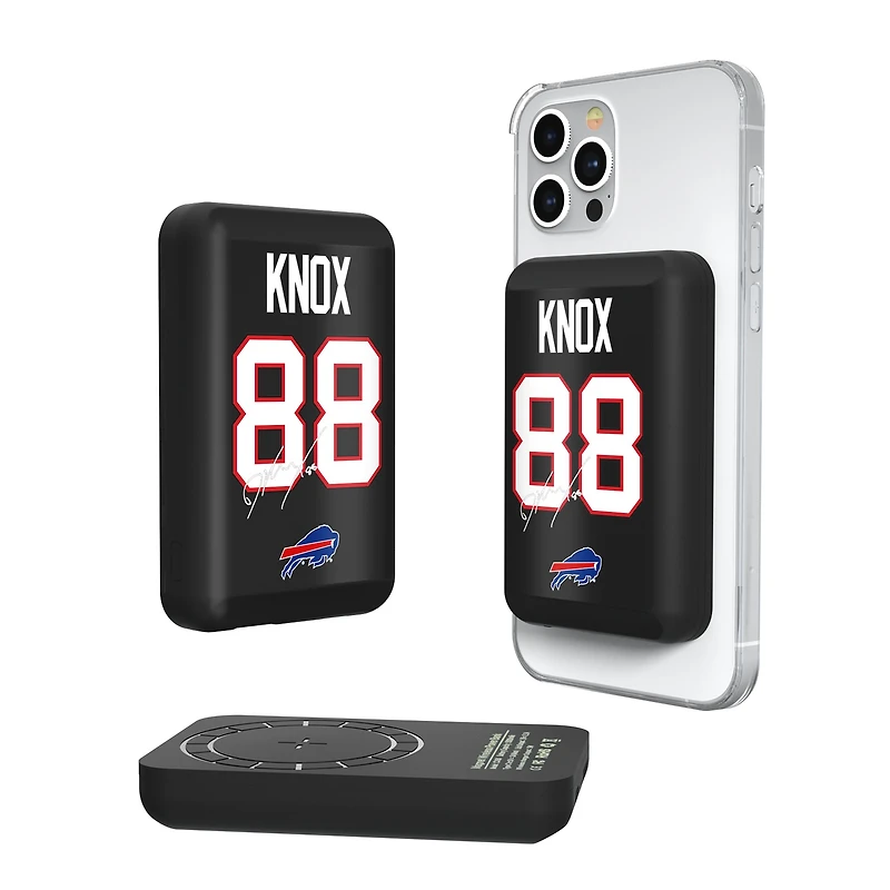 Keyscaper Dawson Knox Buffalo Bills 5000mAh Wireless Magnetic Power Bank