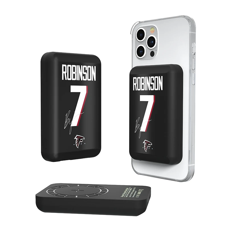 Keyscaper Bijan Robinson Atlanta Falcons 5000mAh Wireless Magnetic Power Bank