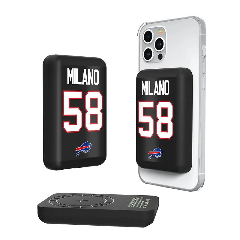 Keyscaper Matt Milano Buffalo Bills 5000mAh Wireless Magnetic Power Bank