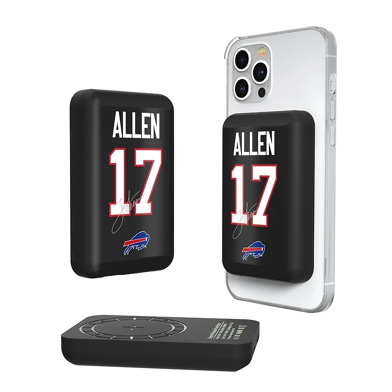 Keyscaper Josh Allen Buffalo Bills 5000mAh Wireless Magnetic Power Bank