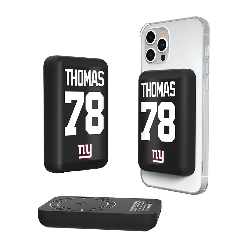 Keyscaper Andrew Thomas New York Giants 5000mAh Wireless Magnetic Power Bank