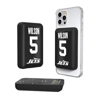Keyscaper Garrett Wilson New York Jets 5000mAh Wireless Magnetic Power Bank