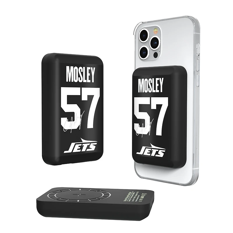 Keyscaper C.J. Mosley New York Jets 5000mAh Wireless Magnetic Power Bank