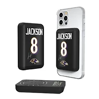 Keyscaper Lamar Jackson Baltimore Ravens 5000mAh Wireless Magnetic Power Bank