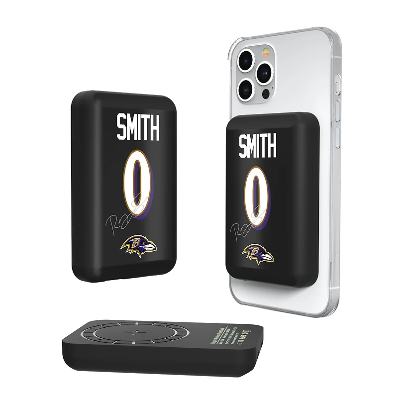 Keyscaper Roquan Smith Baltimore Ravens 5000mAh Wireless Magnetic Power Bank
