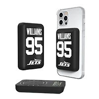 Keyscaper Quinnen Williams New York Jets 5000mAh Wireless Magnetic Power Bank
