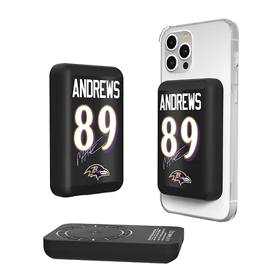 Keyscaper Mark Andrews Baltimore Ravens 5000mAh Wireless Magnetic Power Bank
