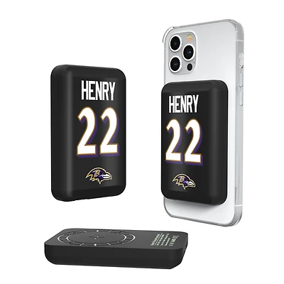 Keyscaper Derrick Henry Baltimore Ravens 5000mAh Wireless Magnetic Power Bank