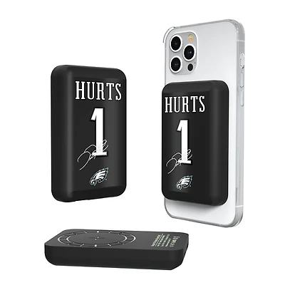 Keyscaper Jalen Hurts Philadelphia Eagles 5000mAh Wireless Magnetic Power Bank
