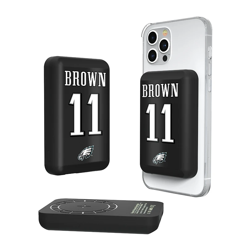 Keyscaper A.J. Brown Philadelphia Eagles 5000mAh Wireless Magnetic Power Bank