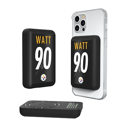 Keyscaper T.J. Watt Pittsburgh Steelers 5000mAh Wireless Magnetic Power Bank