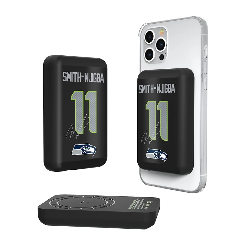 Keyscaper Jaxon Smith-Njigba Seattle Seahawks 5000mAh Wireless Magnetic Power Bank