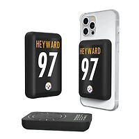 Keyscaper Cameron Heyward Pittsburgh Steelers 5000mAh Wireless Magnetic Power Bank