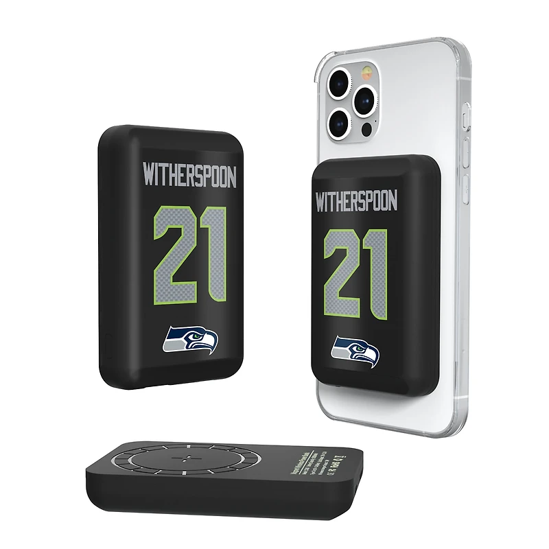 Keyscaper Devon Witherspoon Seattle Seahawks 5000mAh Wireless Magnetic Power Bank
