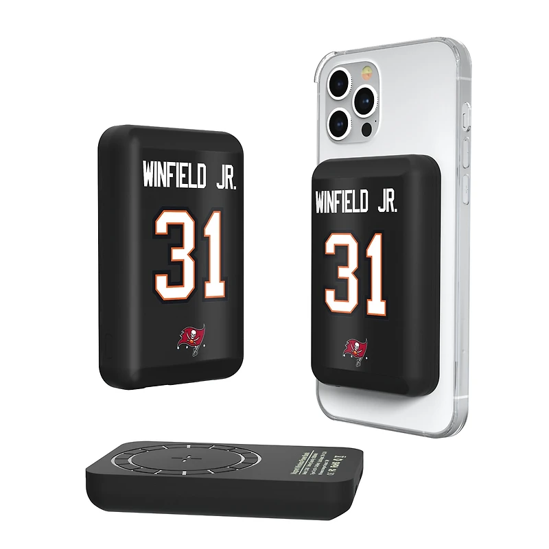 Keyscaper Antoine Winfield Jr. Tampa Bay Buccaneers 5000mAh Wireless Magnetic Power Bank